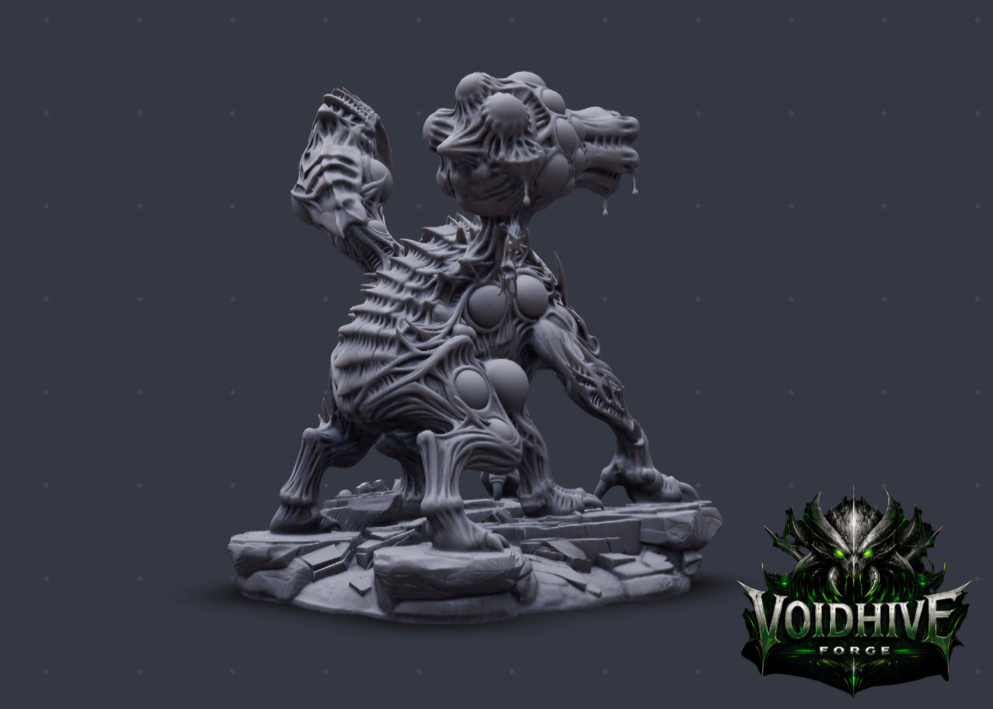 VoidHive Forge Plagueborn Harvester – additional angle showing base detail and tendril spread