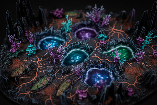 Competition-Ready Basing — Alien Terrain for Display Boards