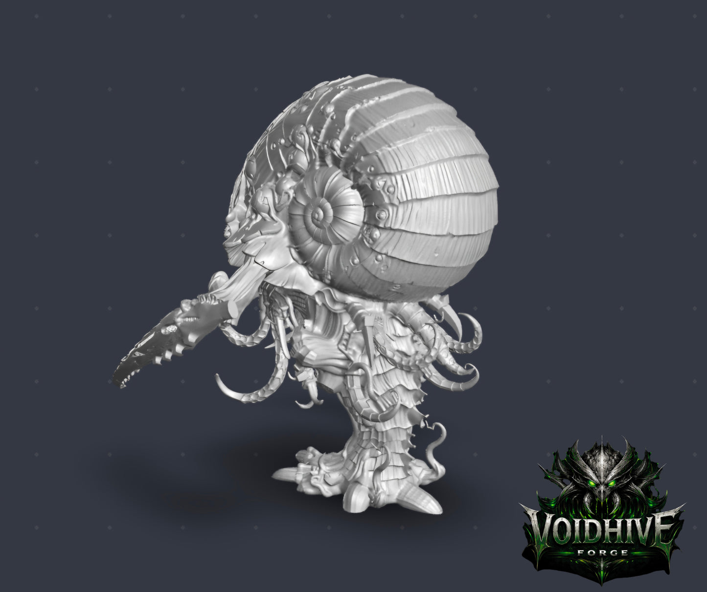 VoidHive forge Helix Ravener: 140mm Resin Alien Vanguard Miniature