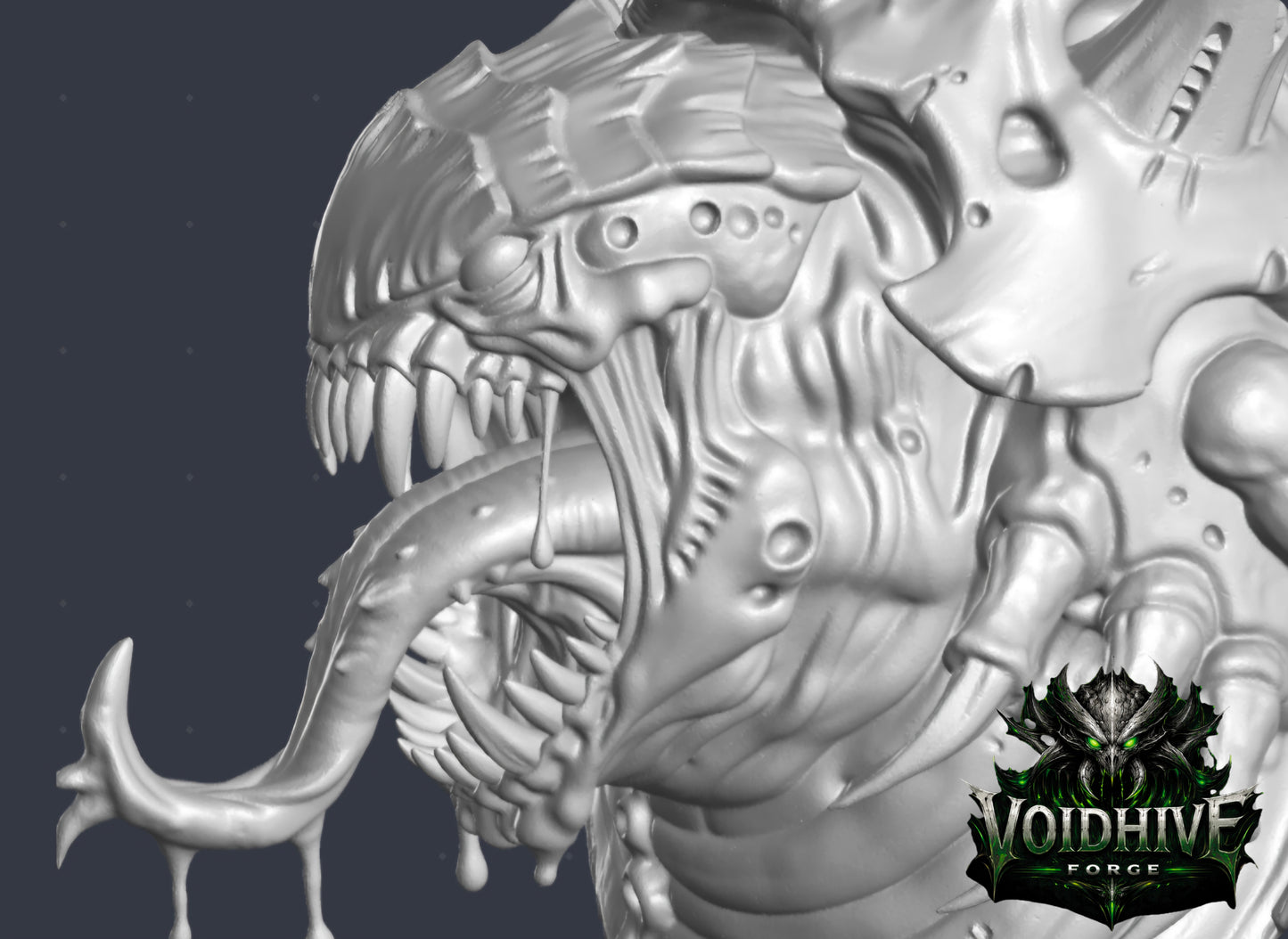 VoidHive Forge Biofloat Devourer – Alien Resin Miniature for Gaming & Display