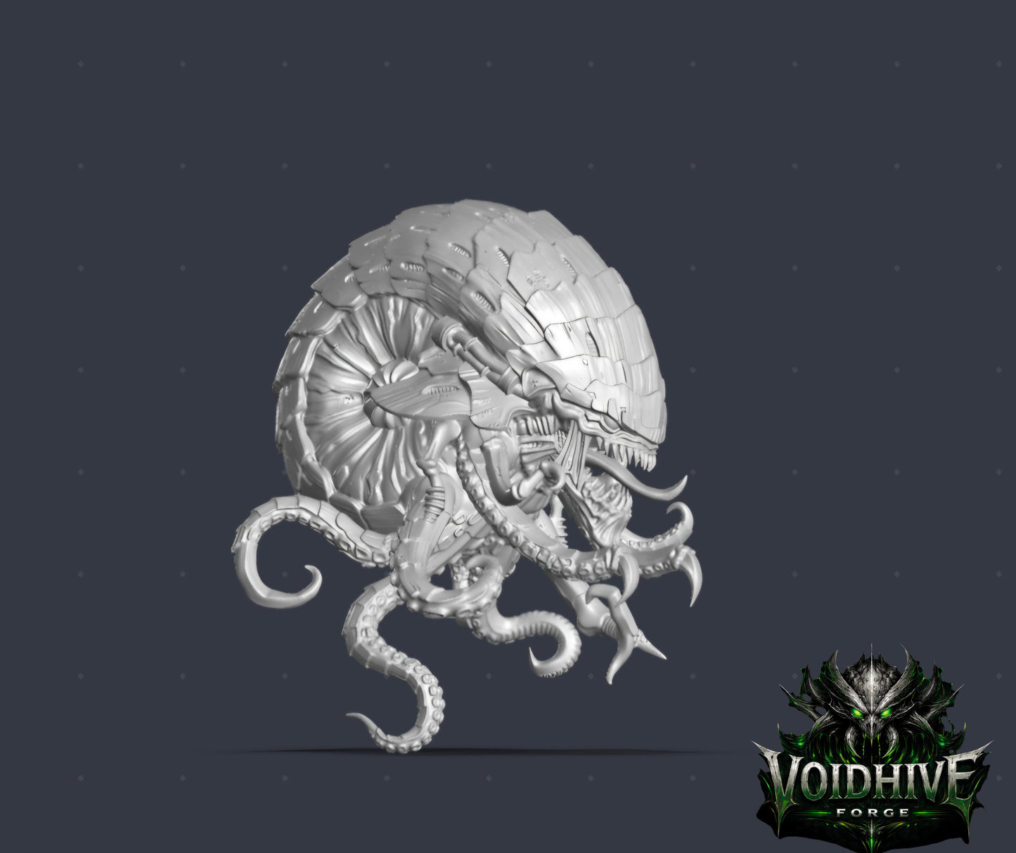 VoidHive Forge Helix Bastion – Resin Alien Siege apex organisim, Collector Centrepiece