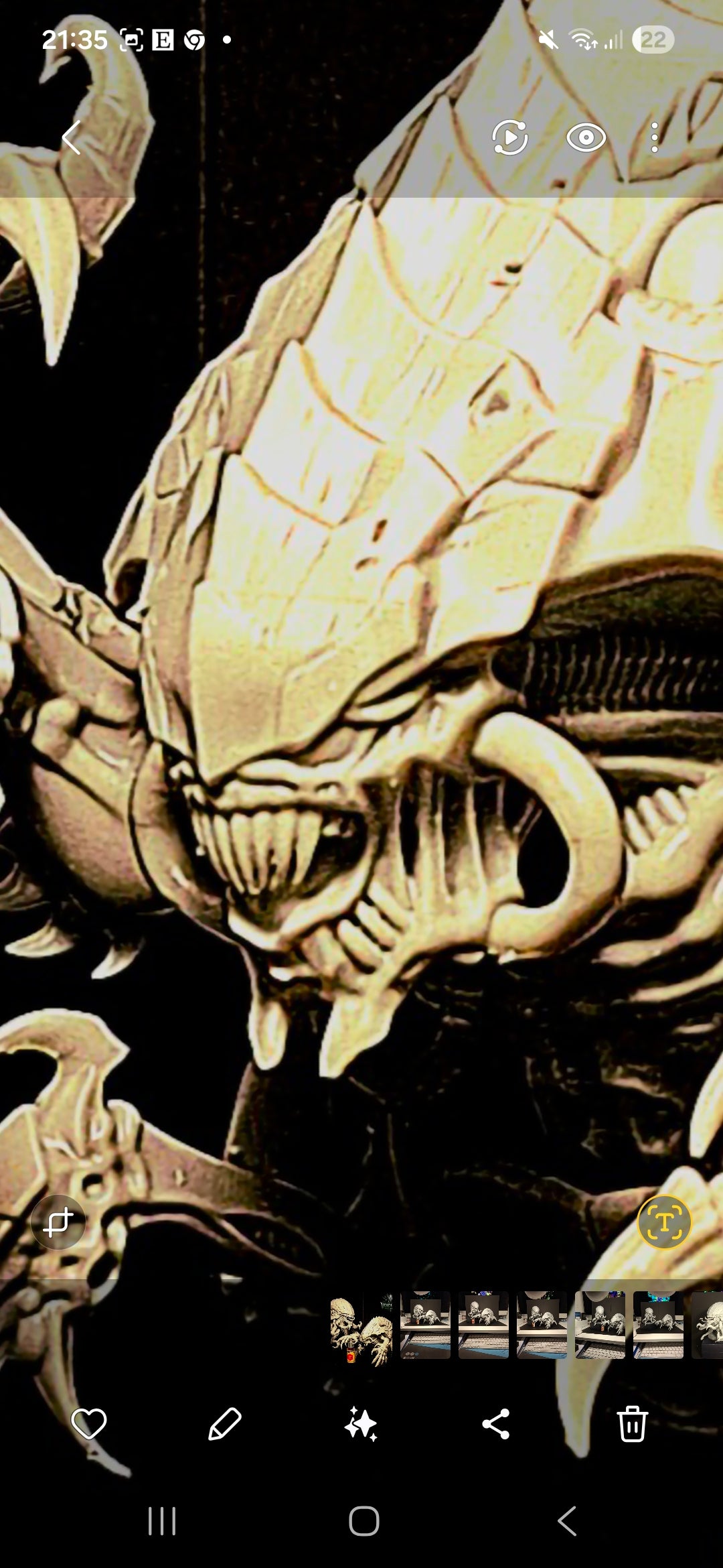 VoidHive Forge Helix Ravager: 160mm Resin Alien Linebreaker Model