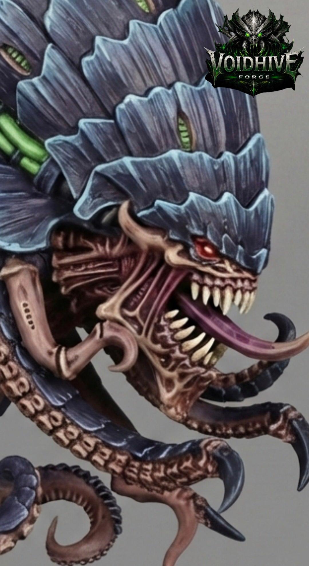 VoidHive Forge Helix Bastion – Resin Alien Siege apex organisim, Collector Centrepiece