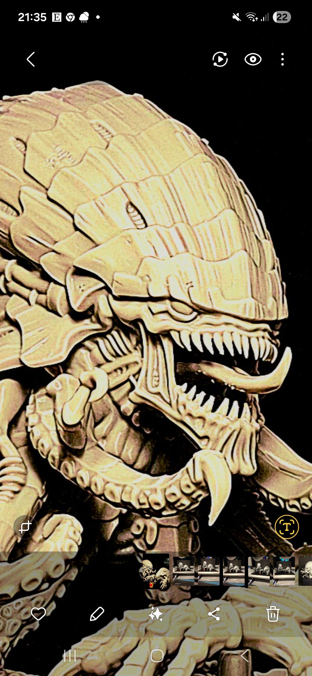VoidHive Forge Helix Ravager: 160mm Resin Alien Linebreaker Model