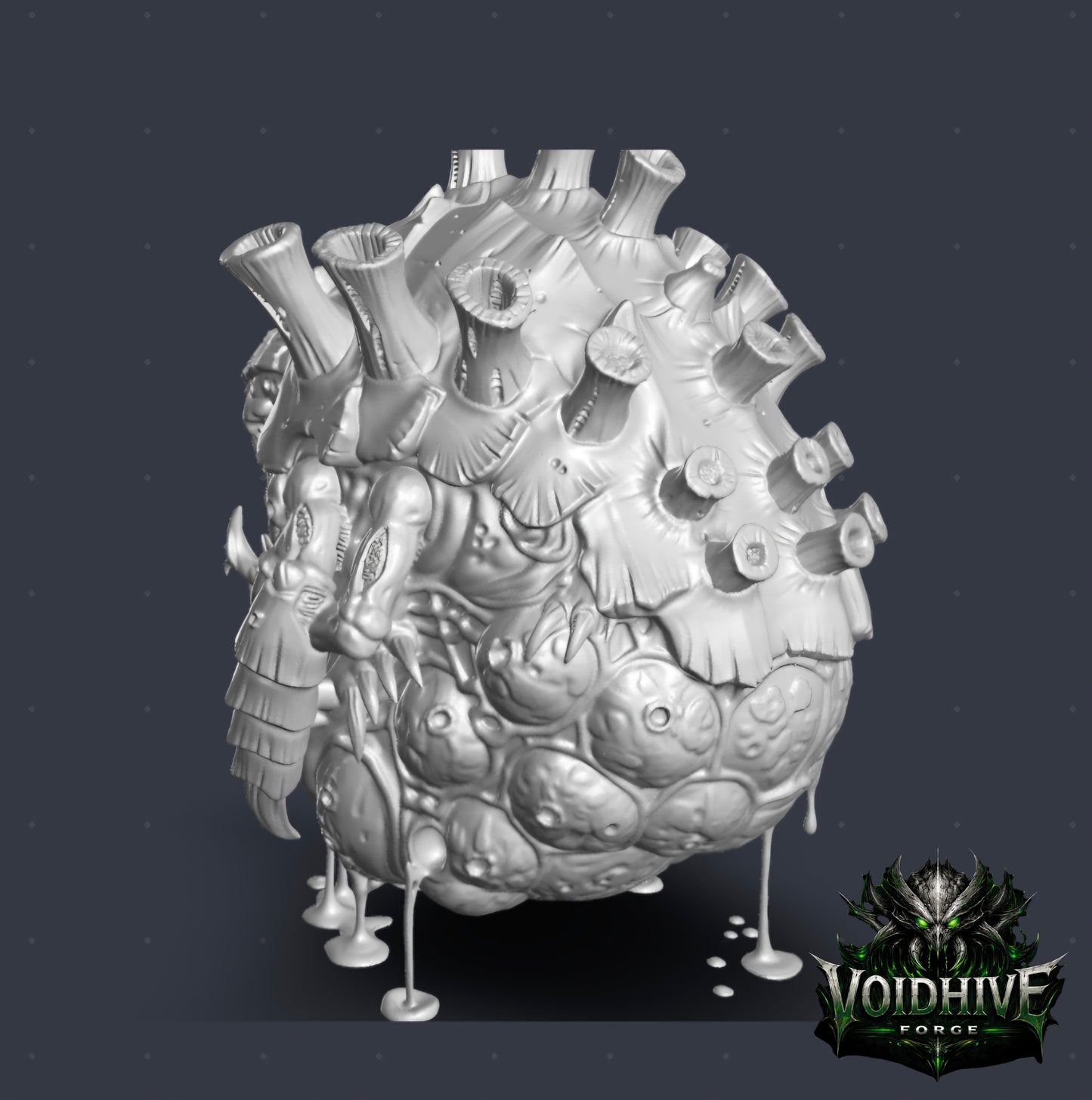 VoidHive Forge Biofloat Devourer – Alien Resin Miniature for Gaming & Display