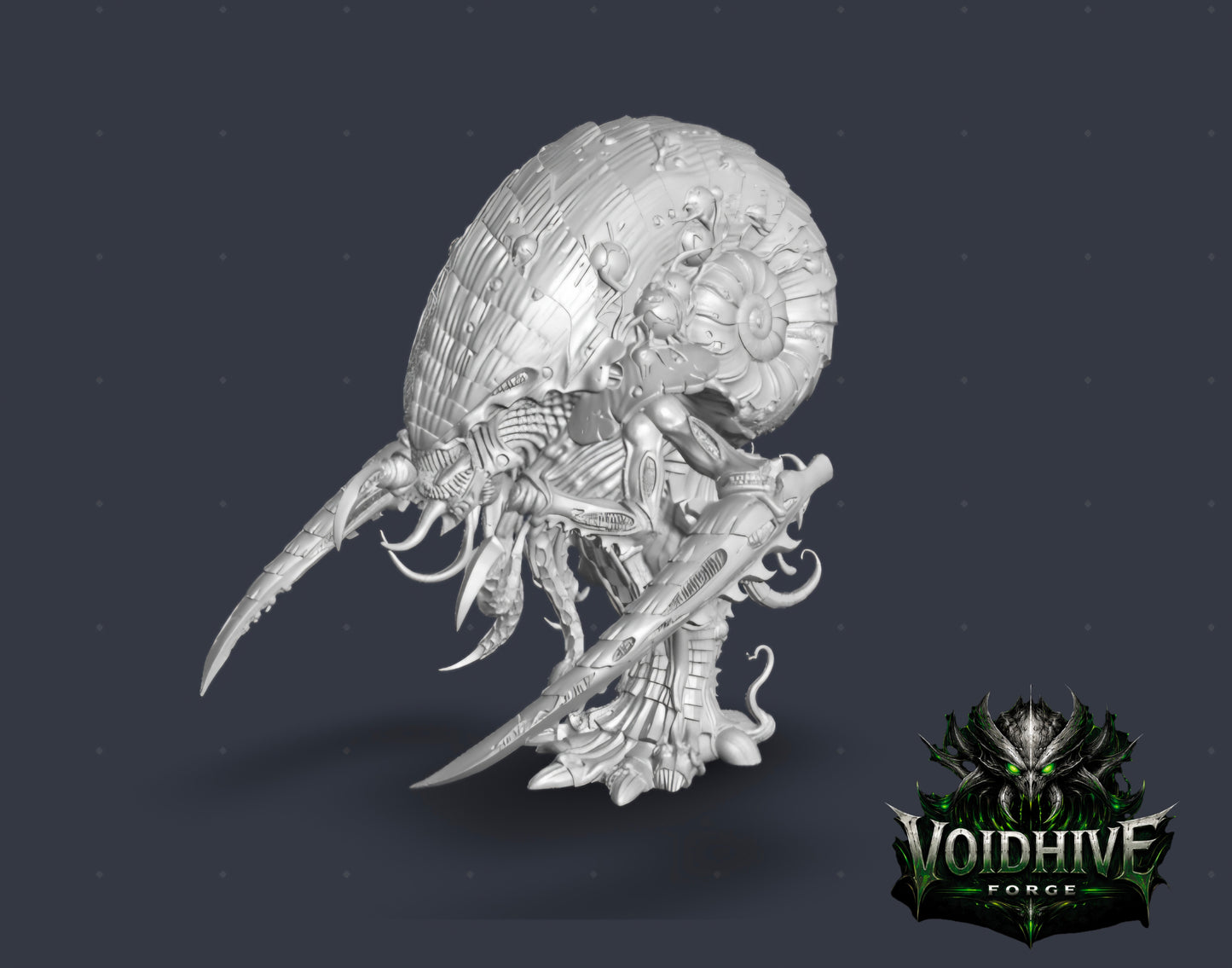 VoidHive forge Helix Ravener: 140mm Resin Alien Vanguard Miniature