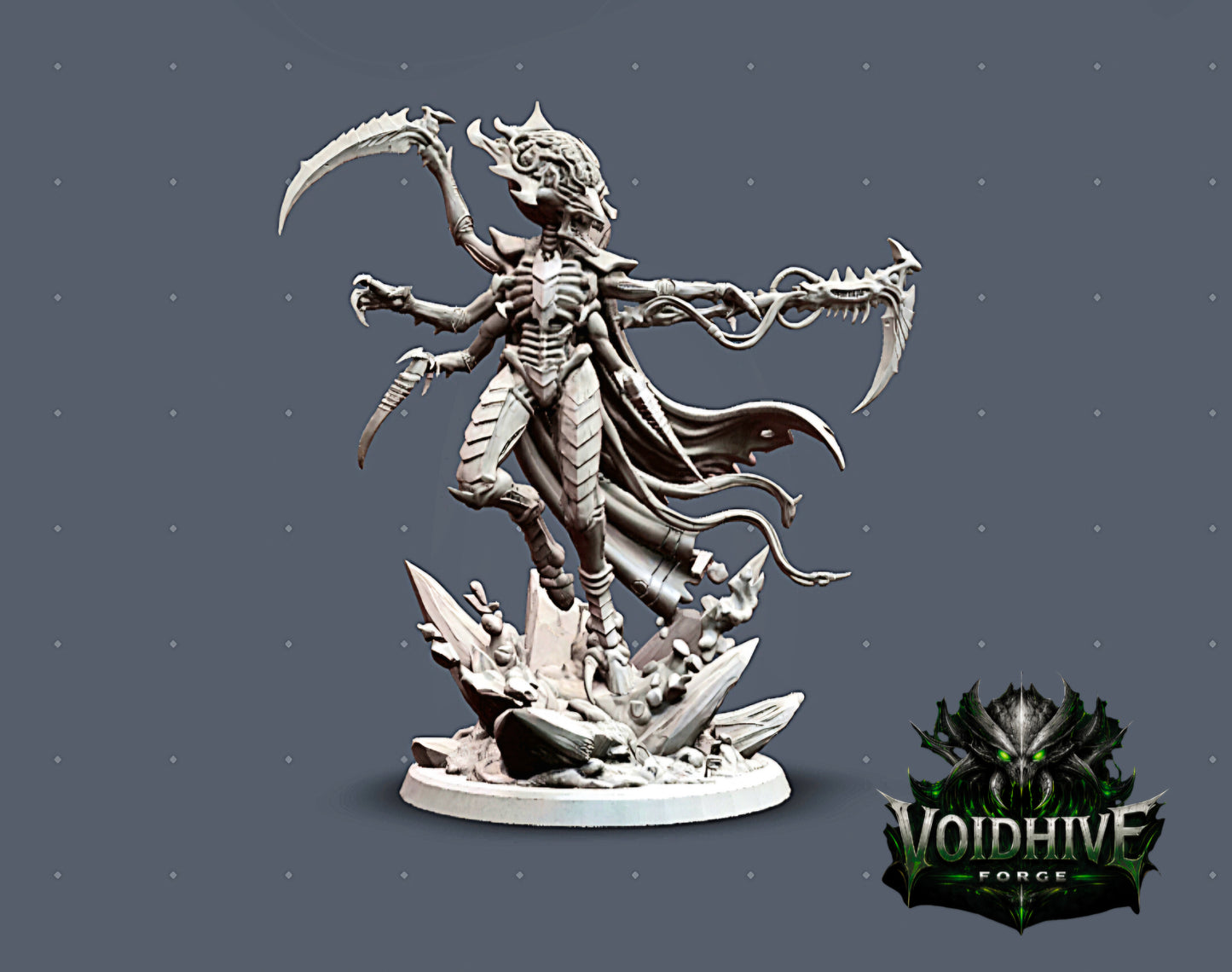 VoidHive Forge Venatrix Apex – 150mm Resin Assassin Organic Bioform Sci-Fi Centrepiece