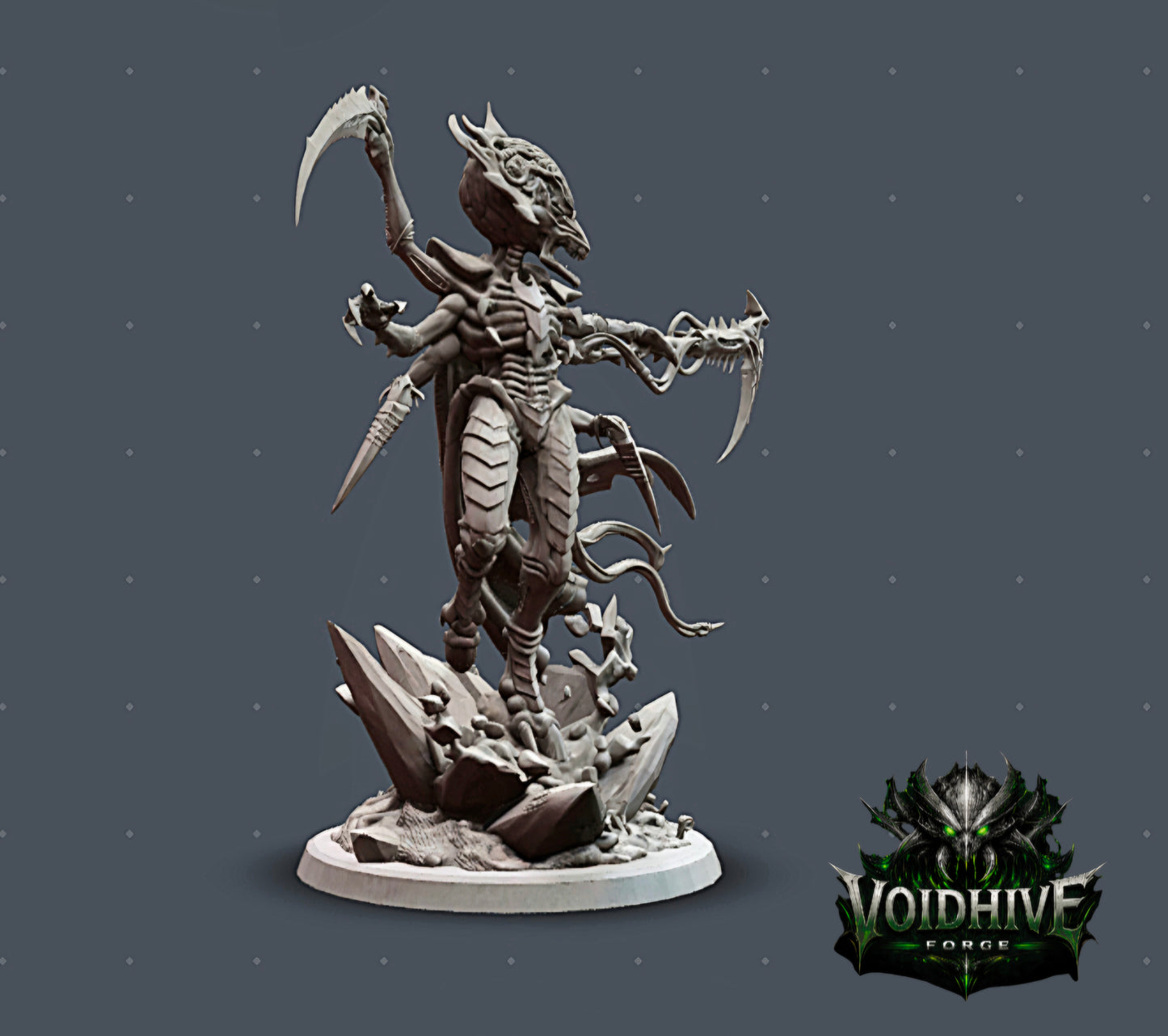 VoidHive Forge Venatrix Apex – 150mm Resin Assassin Organic Bioform Sci-Fi Centrepiece