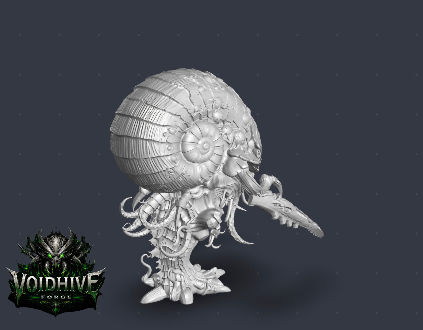 VoidHive forge Helix Ravener: 140mm Resin Alien Vanguard Miniature
