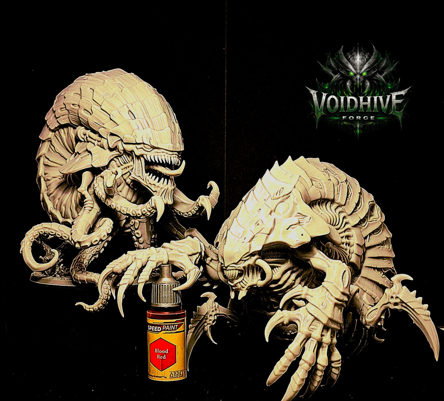 VoidHive Forge Helix Ravager: 160mm Resin Alien Linebreaker Model