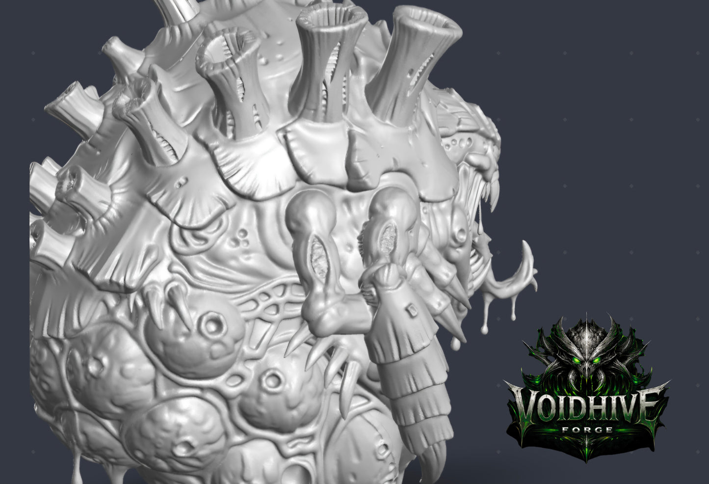 VoidHive Forge Biofloat Devourer – Alien Resin Miniature for Gaming & Display