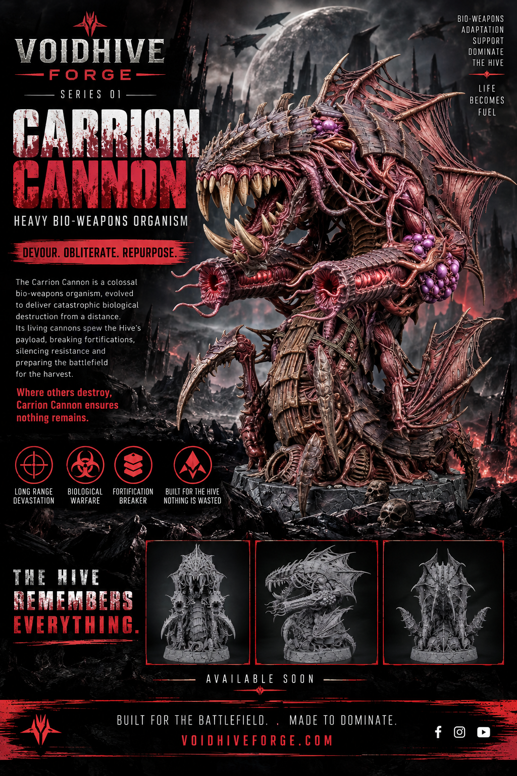 Carrion Cannon – Heavy Bio-Weapons Resin Miniature
