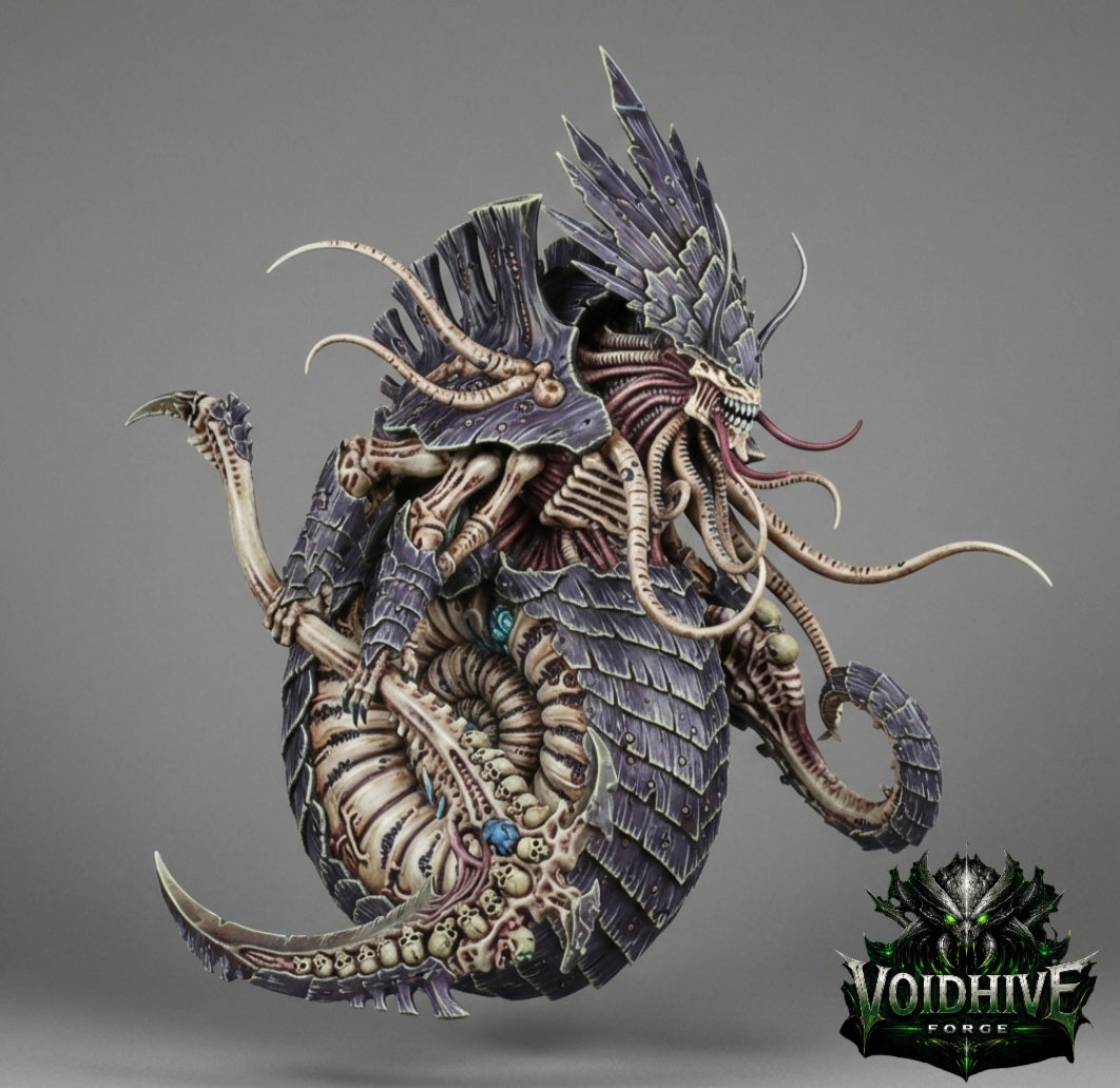 VoidHive Forge Helix Synapse Queen – Resin Alien Hive Leader, 200mm Collector Centrepiece