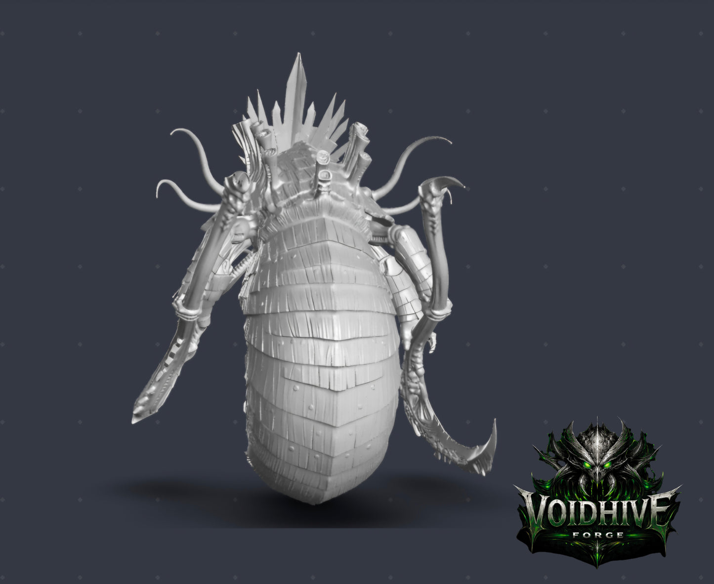 VoidHive Forge Helix Synapse Queen – Resin Alien Hive Leader, 200mm Collector Centrepiece