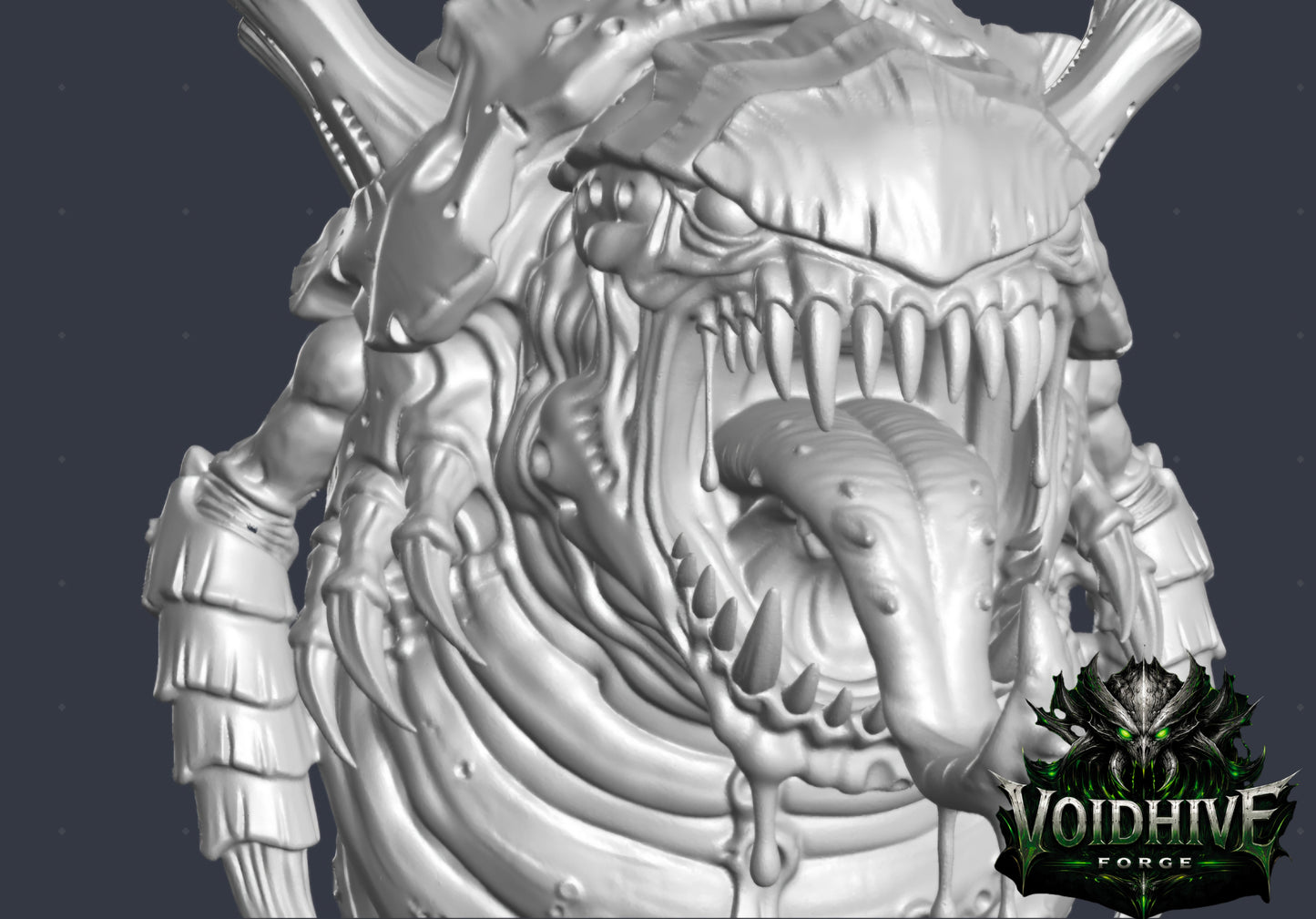 VoidHive Forge Biofloat Devourer – Alien Resin Miniature for Gaming & Display