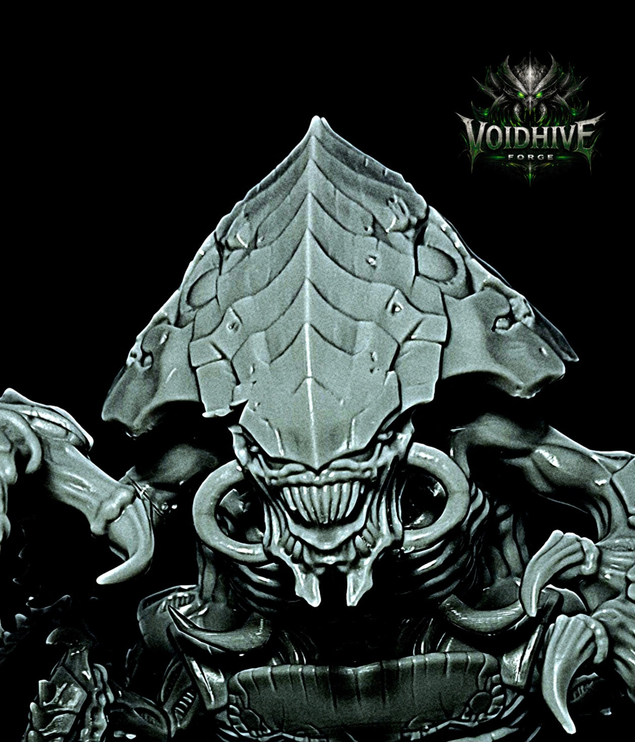 VoidHive Forge Helix Ravager: 160mm Resin Alien Linebreaker Model