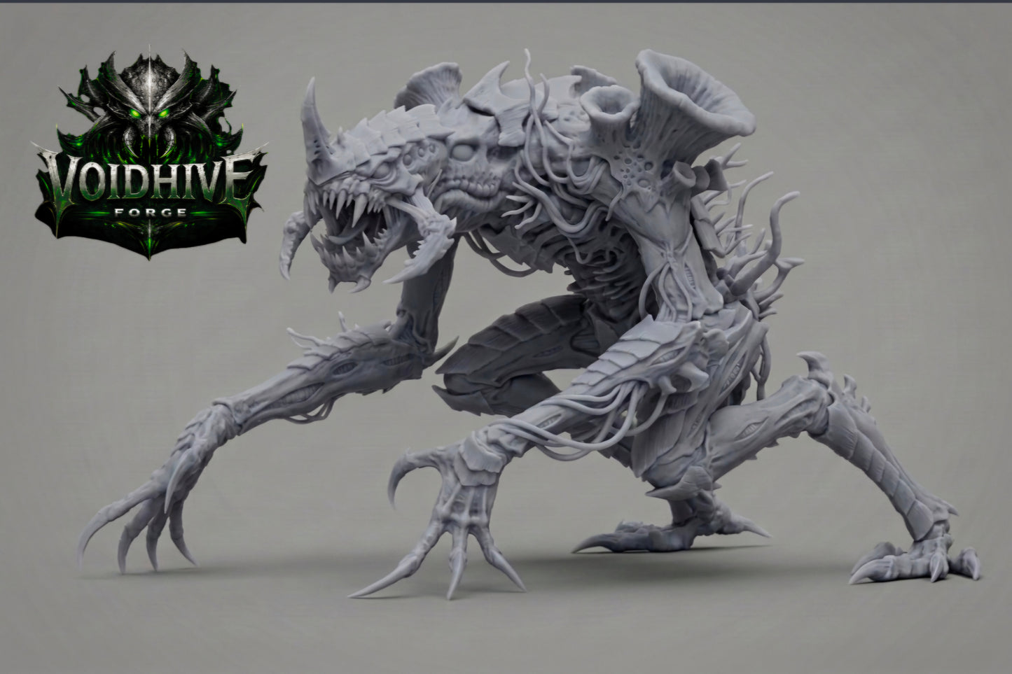 Front three-quarter view — full body pose, claws and maw