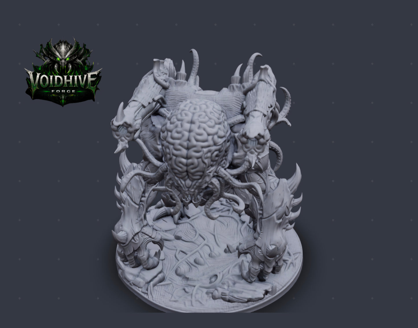 VoidHive Forge Cortex Siege Beast – additional angle showing base detail and organic texture