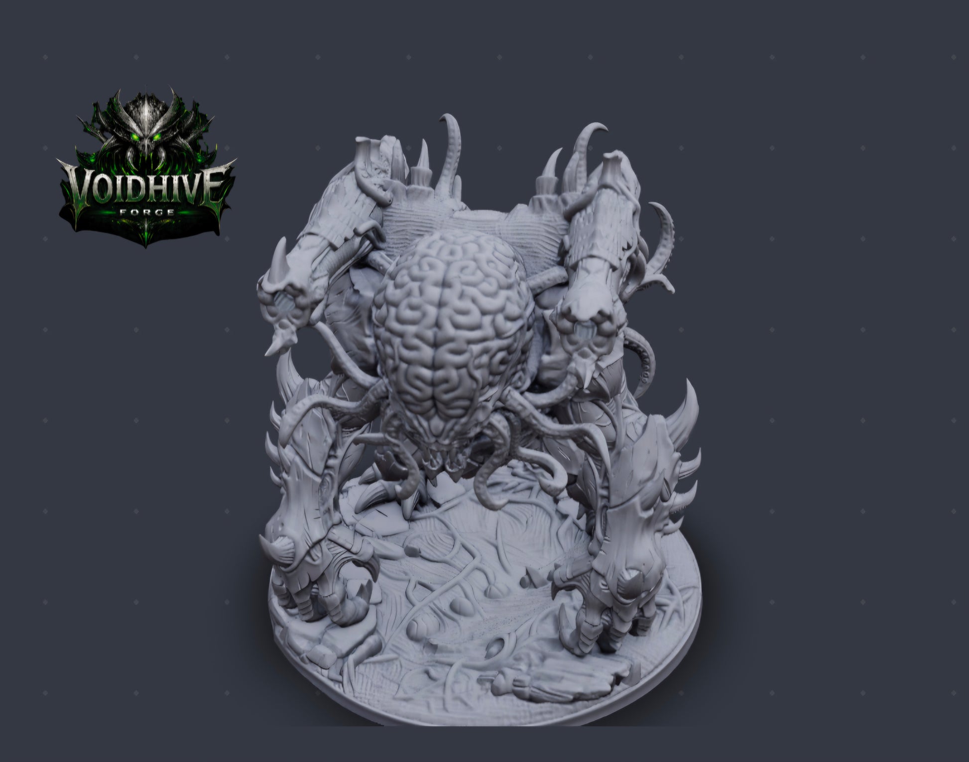 VoidHive Forge Cortex Siege Beast – additional angle showing base detail and organic texture