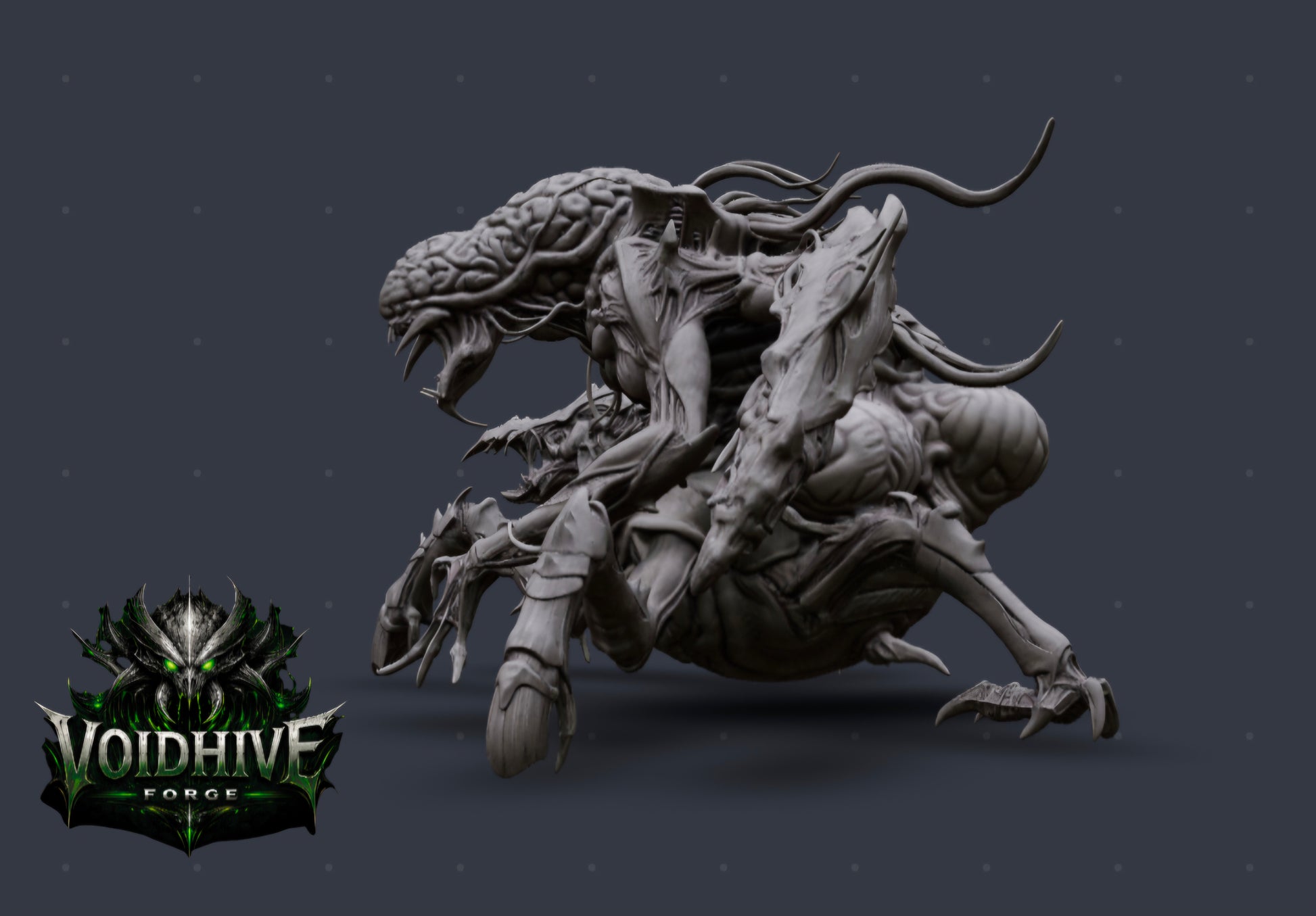 VoidHive Forge Cortex Reaper – lateral view showing scything claws and chitinous armour