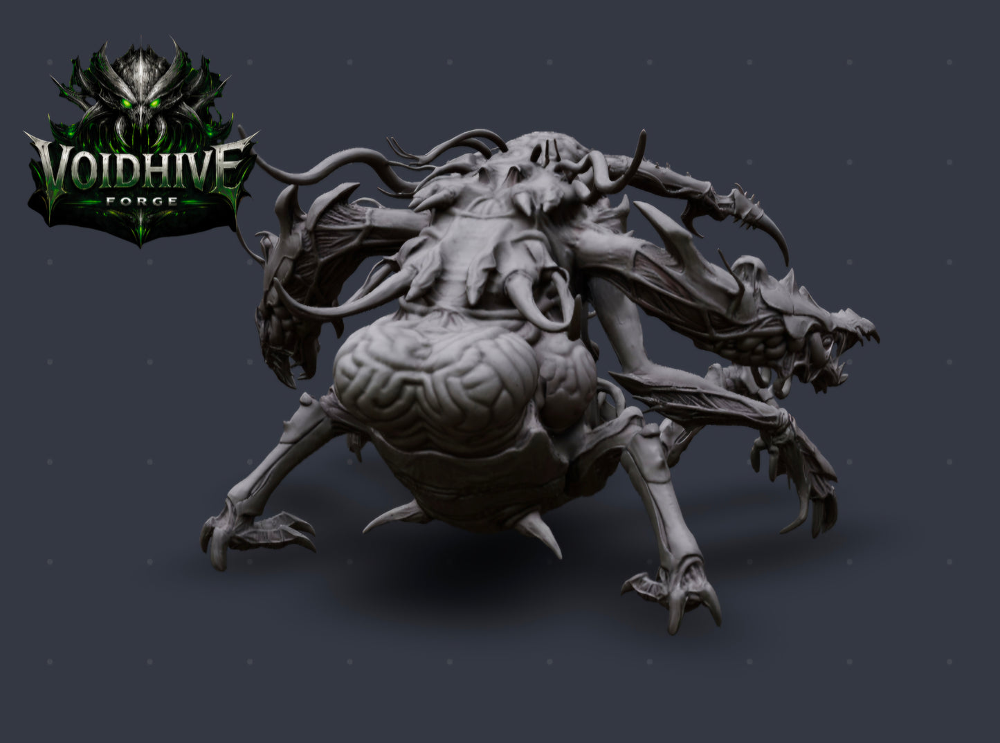 VoidHive Forge Cortex Reaper – side profile showing full body length and leg structure