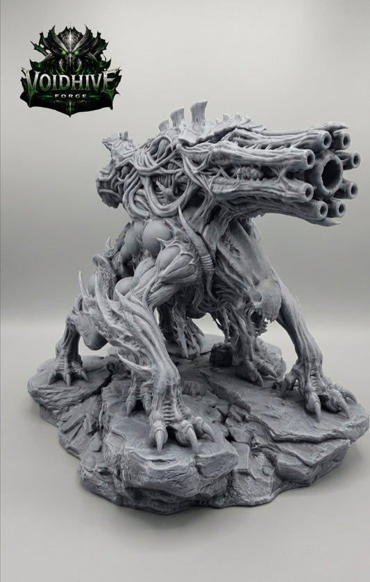 VoidHive Forge Void Spine Reaver resin miniature - front view