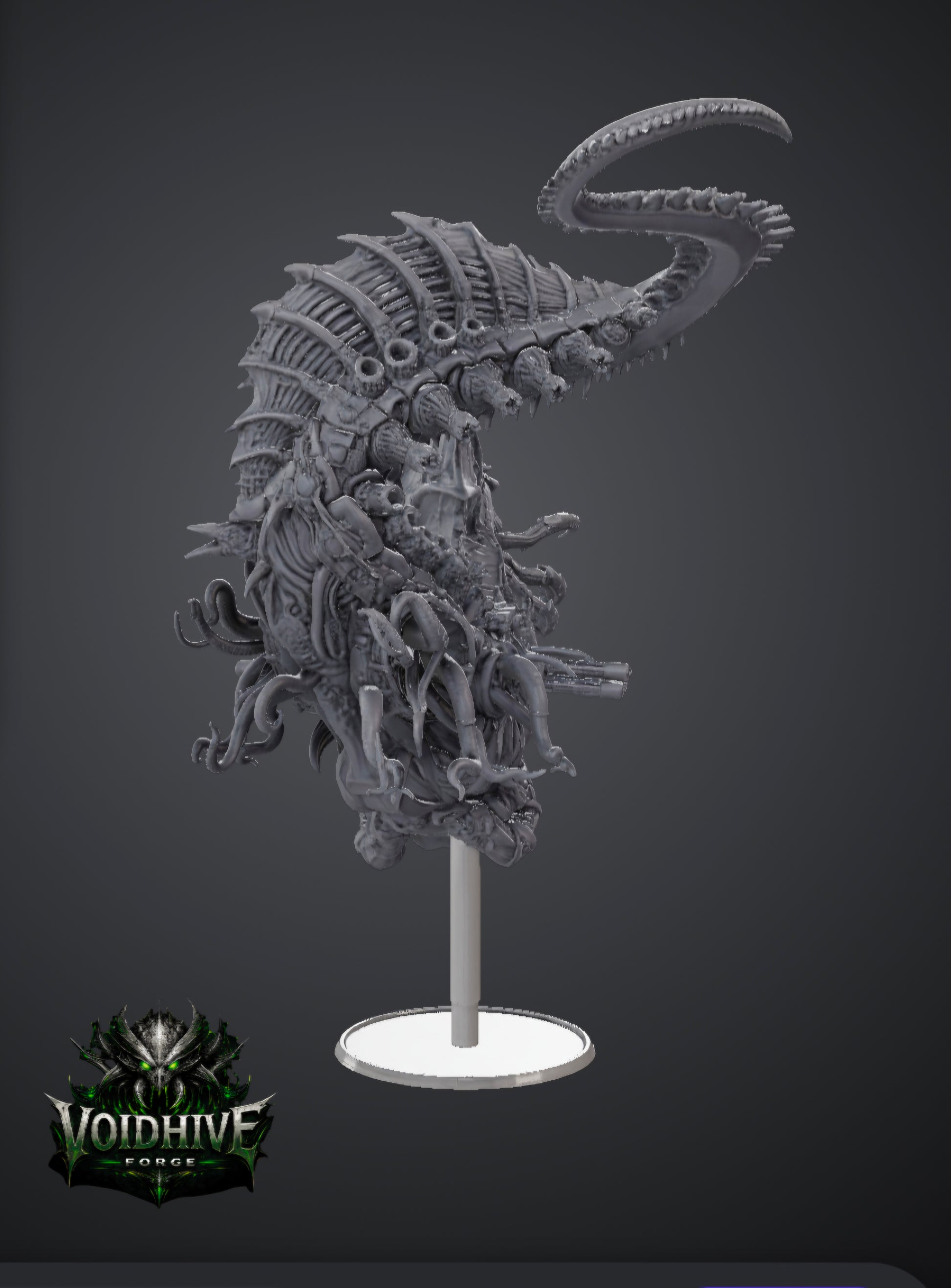 Void Maw Abyssal Brood Titan — lateral view highlighting bio-mechanical plating and organic texture