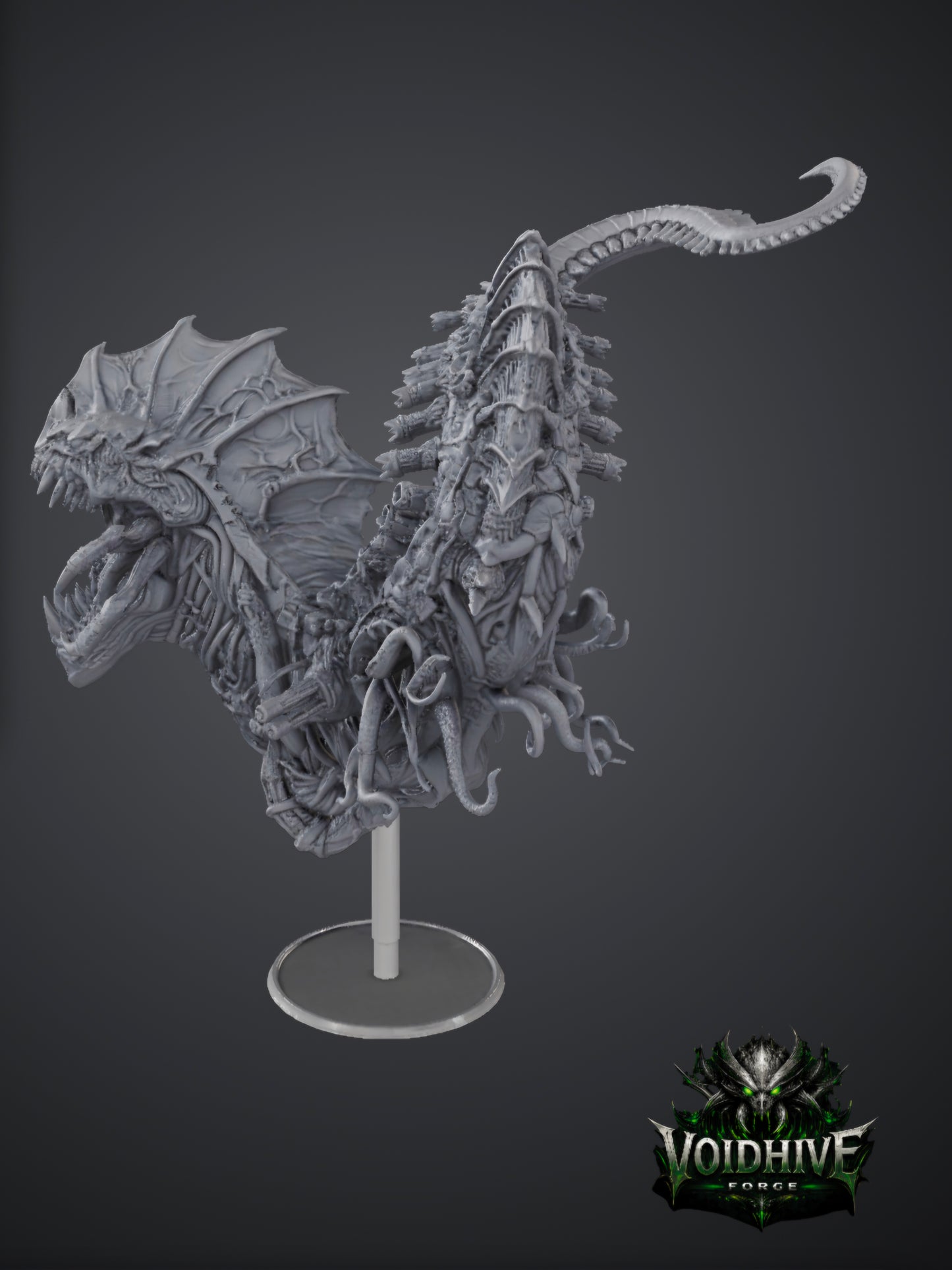 Void Maw Abyssal Brood Titan — full front view showing scale, surface detail and display stand