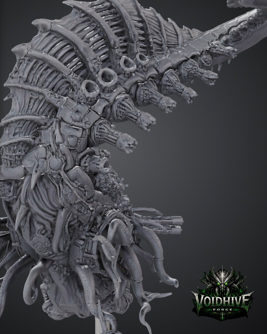 Void Maw Abyssal Brood Titan — secondary angle showing serpentine coiling body and wing-like bio-structures